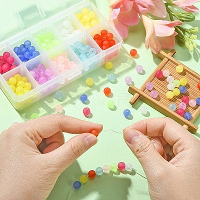 Transparent Acrylic Ball Beads FACR-CJ0001-02-1