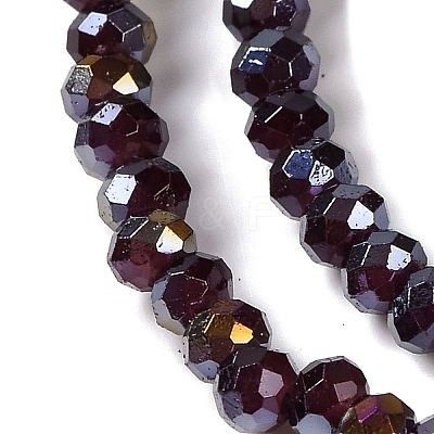 Baking Electroplate Glass Beads Strands X1-DGLA-A039-J2MM-B22-1