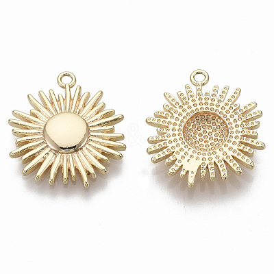 Brass Solar Eclipse Pendants X-KK-R130-009G-NF-1