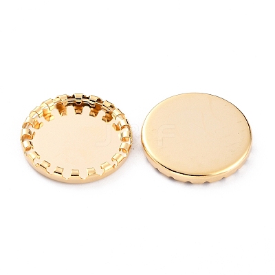 304 Stainless Steel Cabochon Settings STAS-Y001-08G-1