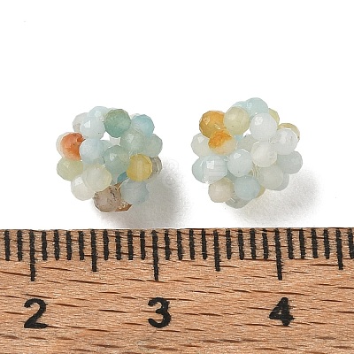 Natural Flower Amazonite Woven Beads GG-CBA2E9C-F24-01-1