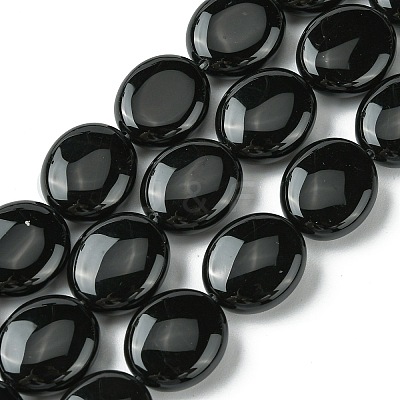 Natural Black Onyx(Dyed & Heated) Beads Strands G-K365-B12-02-1