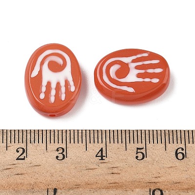 Baking Paint Glass Beads LAMP-D003-06J-1