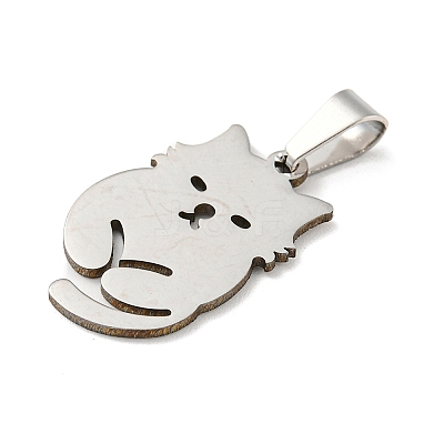 Non-Tarnish 304 Stainless Steel Pendants LS-STAS-H184-20P-1