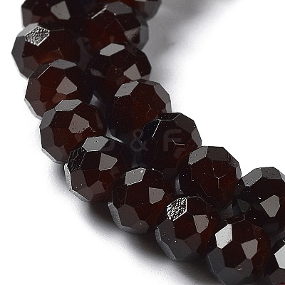 Baking Paint Imitation Jade Glass Bead Strands DGLA-A034-J6MM-A11-1