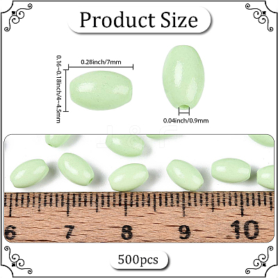 500Pcs Baking Paint Glass Seed Beads SEED-PA0001-05C-1