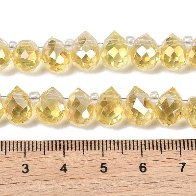 Electroplate Glass Beads Strands EGLA-D030-17-03-1