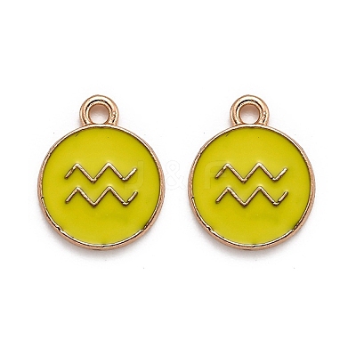 Alloy Enamel Pendants ENAM-S124-01B-14J-1