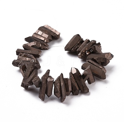 Natural Quartz Crystal Points Beads Strands G-K181-B29-1