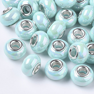 Opaque Resin European Beads RPDL-T038-007E-1
