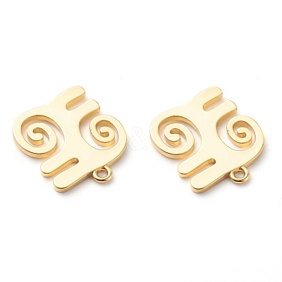 Brass Pendants KK-Z010-08G-1