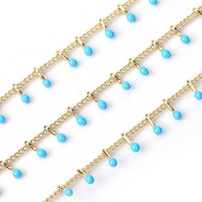 Handmade Enamel Beaded Chains X-CHC-P007-D01-1