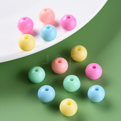 Opaque Acrylic Beads MACR-S370-C10mm-M1-1