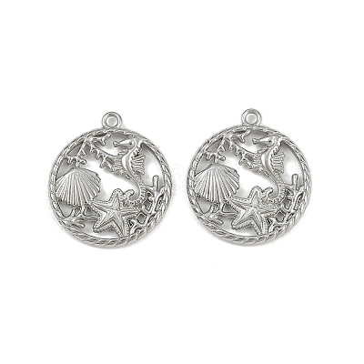 Ocean Theme 304 Stainless Steel Pendants STAS-F317-01N-P-1