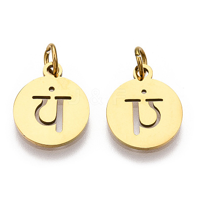304 Stainless Steel Charms STAS-Q201-T446G-06-1