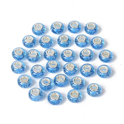 Rondelle Resin European Beads RPDL-A001-01-1