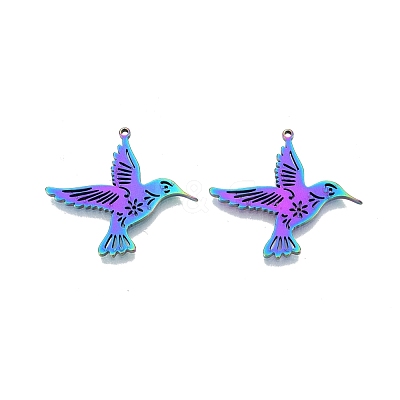 Ion Plating(IP) 201 Stainless Steel Pendants STAS-N098-099M-1