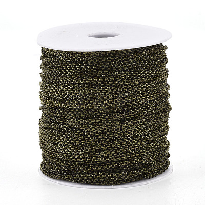 Soldered Brass Coated Iron Rolo Chains CH-S125-08A-AB-1