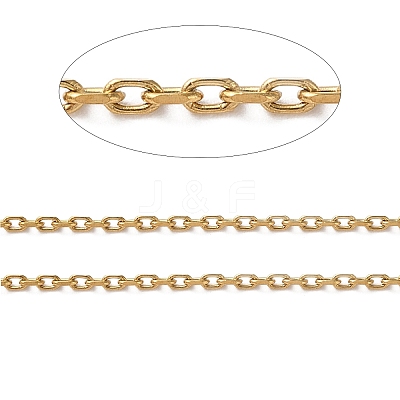 Ion Plating(IP) 304 Stainless Steel Faceted Cable Chains CHS-G027-03G-1