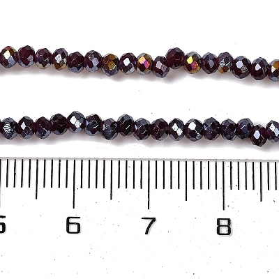 Baking Electroplate Glass Beads Strands X1-DGLA-A039-J2MM-B22-1