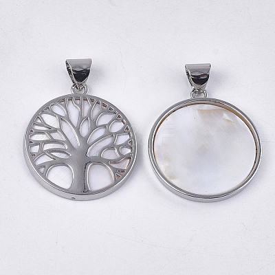 Freshwater Shell Pendants SHEL-S275-01B-1