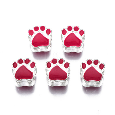 Alloy Enamel European Beads ENAM-N052-24I-1