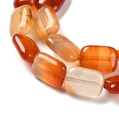 Natural Red Agate Beads Strands G-K357-D04-01-1