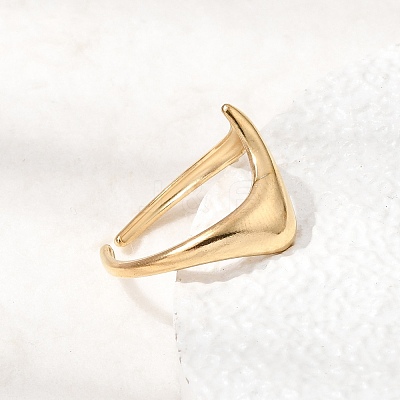 304 Stainless Steel Cuff Open Rings RJEW-T034-03G-1