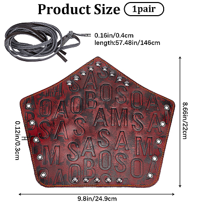 Adjustable Cowhide Cord Bracelet AJEW-WH0415-22B-02-1