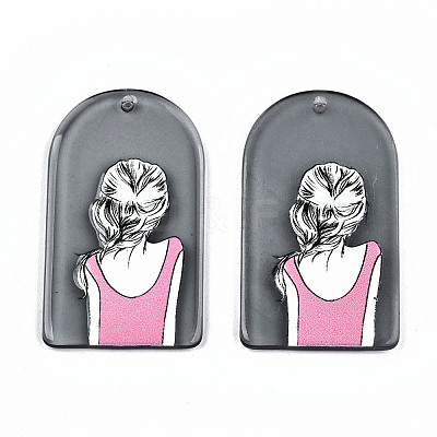 Transparent Acrylic Pendants KY-T022-01-1