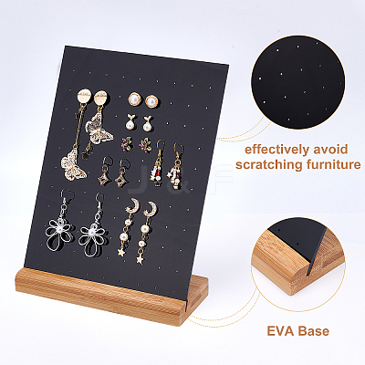 Acrylic 70 Holes Earring Display Stands EDIS-WH0006-13-1