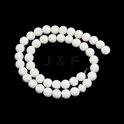 Synthetic Lava Rock Beads Strands G-S397-D02-10mm-1