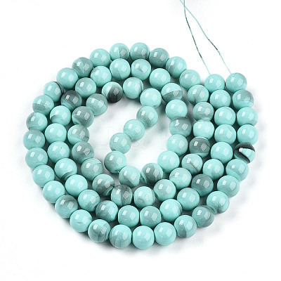 Baking Paint Glass Beads Strands DGLA-N013-10mm-04-1