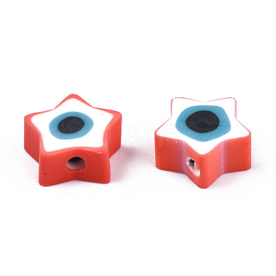 Handmade Polymer Clay Beads CLAY-T019-09G-1