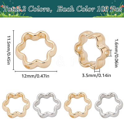 2 Colors CCB Plastic Beads Frames CCB-SC0001-20-1