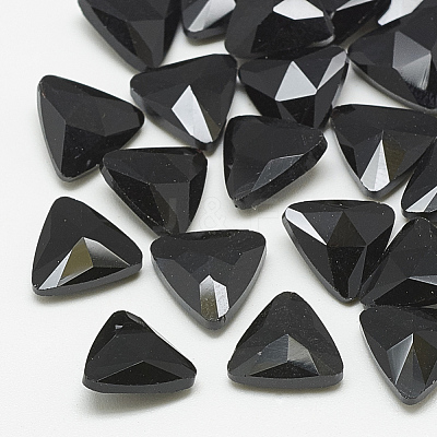 Pointed Back Glass Rhinestone Cabochons RGLA-T087-10mm-02-1