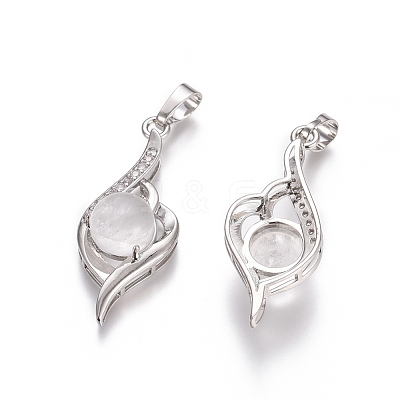 Natural Quartz Crystal Pendants G-L512-G12-1