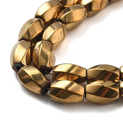 Electroplated Synthetic Non-magnetic Hematite Beads Strands G-P545-G02-02F-1