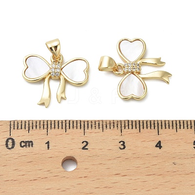 Brass Micro Pave Cubic Zirconia Pendants LS-KK-D384-06G-02-1
