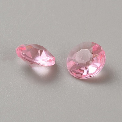 Acrylic Rhinestone Pointed Back Cabochons GACR-WH20001-01C-1
