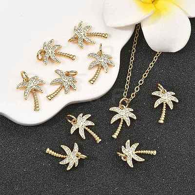 SHEGRACE Brass Micro Pave Clear Cubic Zirconia Pendants XGRQ2C285-409G-1