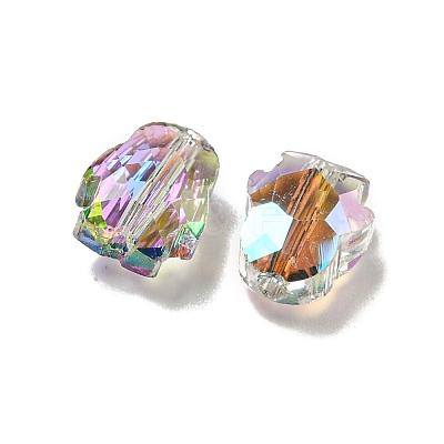 Electroplate Glass Beads EGLA-A041-01-HR02-1