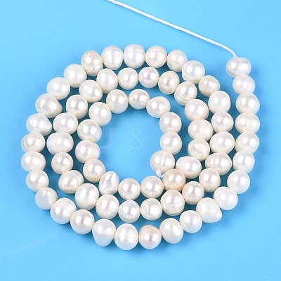 Natural Cultured Freshwater Pearl Beads Strands PEAR-N013-05N-1