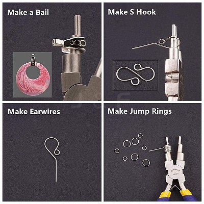 DIY Wire Wrapped Jewelry Making Kits PT-BC0001-48C-1