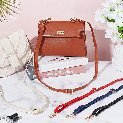 5Pcs 5 Colors PU Imitation Leather Adjustable Bag Straps FIND-WR0009-77B-1