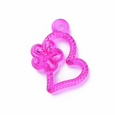 Transparent Acrylic Pendants MACR-N013-026-1