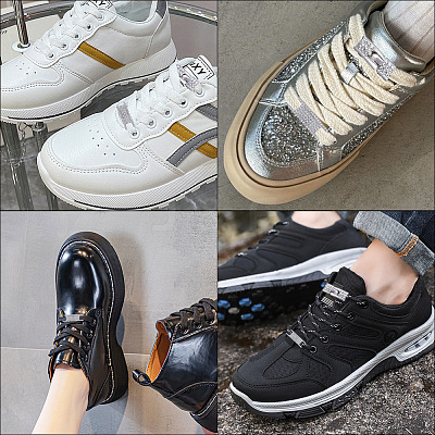 Alloy Rhinestone Shoelace Buckle DIY-GF00074-22-1