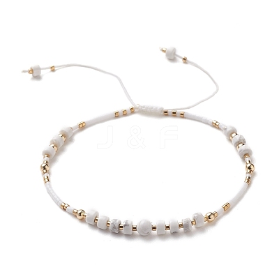 Adjustable Nylon Thread Braided Bead Bracelets BJEW-JB05504-03-1