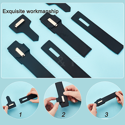 PU Imitation Leather Sew on Toggle Buckles DIY-WH0292-53B-1