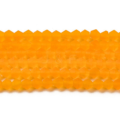 Imitate Austrian Crystal Frosted Glass Beads Strands EGLA-A039-T4mm-MD23-1